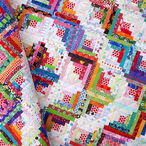 Scrappy Log Cabin Quilt Tutorial Quilting Digest