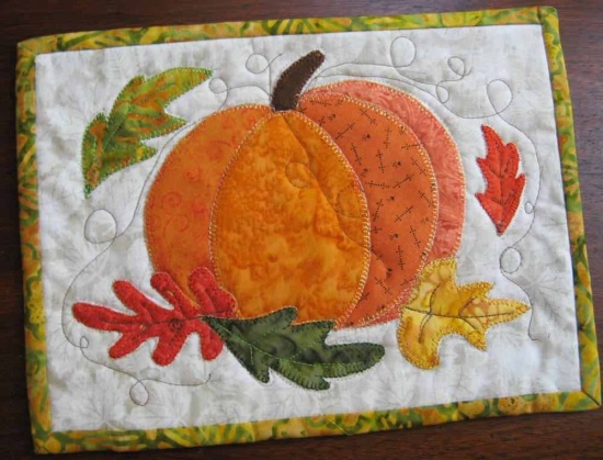 pumpkin mug rug