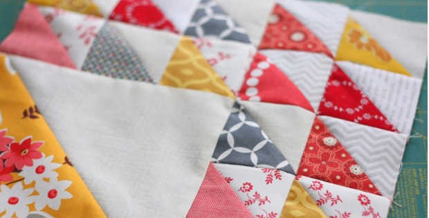 Easy Quilt Blocks using Half Square Triangles – Little Fabric Shop