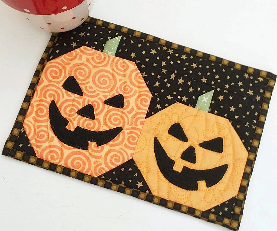 Magical Pumpkin Patch Table Mat or Tray kit Paper Pattern — PGT Designs