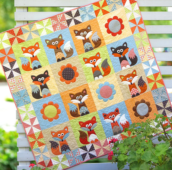 foxes quilt