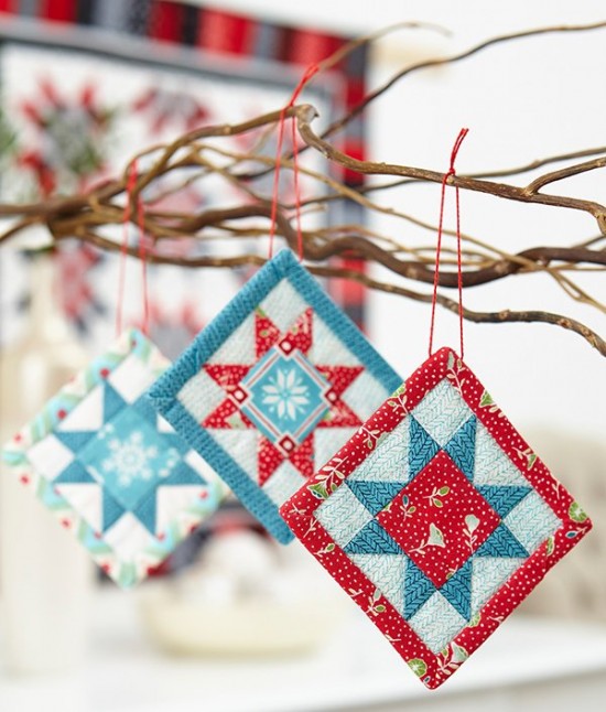 A Bit of Cheer Fabric Ornaments