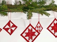 Mini Quilt Christmas Ornaments