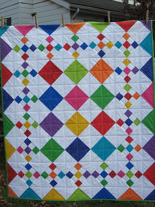 Diamond Patch Quilt Pattern