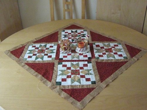 Country Charmer Quilt as a Table Topper