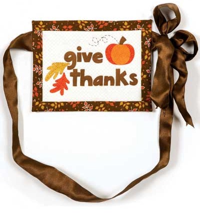 Give Thanks Tie-On