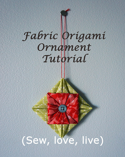 Fabric Origami Ornament