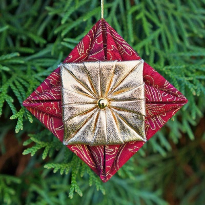 Fabric Origami Ornament