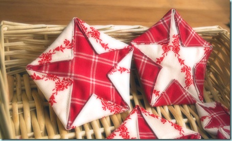 Country Star Fabric Ornaments