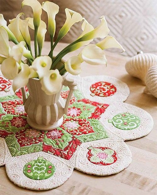 Festive Medallion Table Quilt