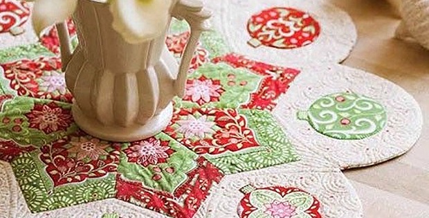 Festive Medallion Table Quilt