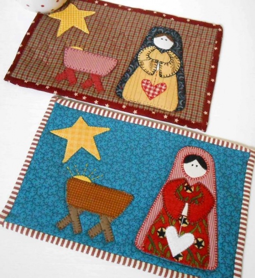 Nativity Mug Rug Reflects the True Meaning of The Season - Quilting Digest