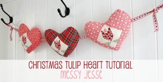 Tulip Heart Garland Tutorial