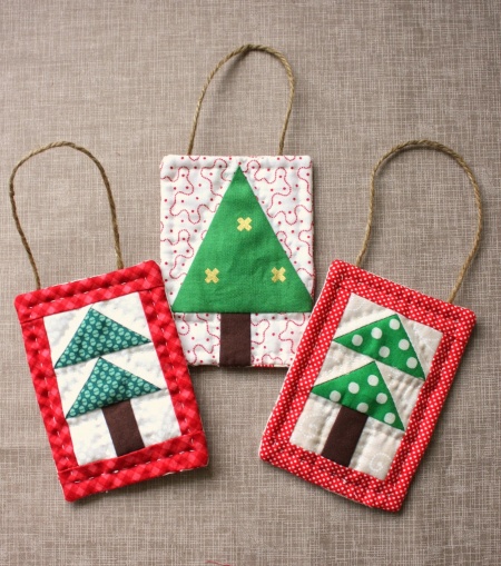 Patchwork Tree Ornaments