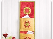 Star Organizer Quilted Wall Hanging