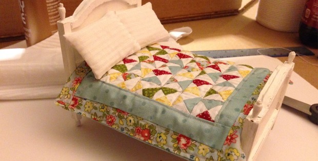 Tiny Bed and Quilt