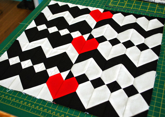 Zig Zag Love Quilt Pattern