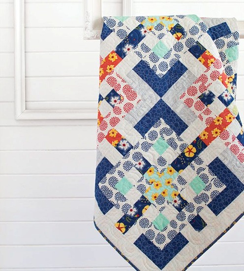 interlocking squares quilt pattern