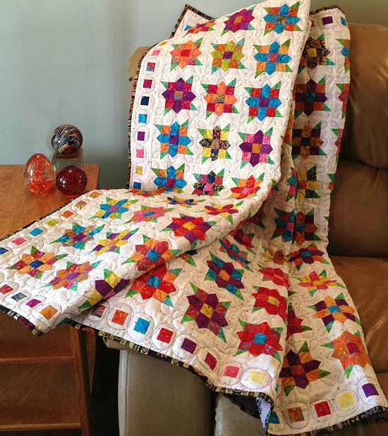 Flowers Squared Quilt
