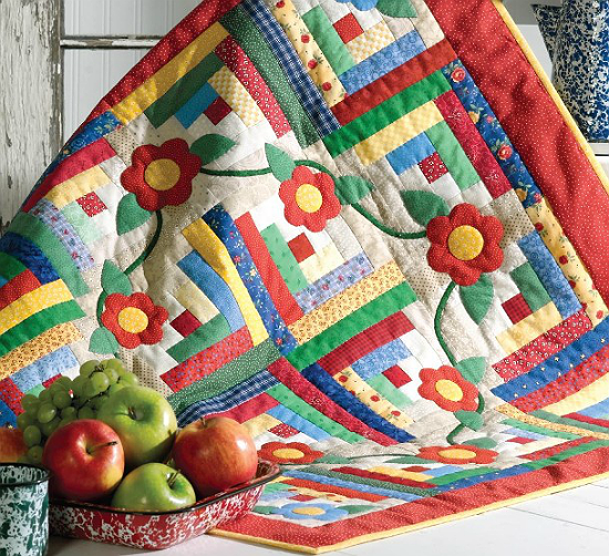 Posies 'Round the Cabin Quilt