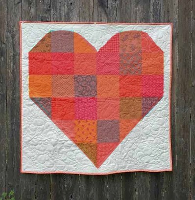 Red Patchwork Heart