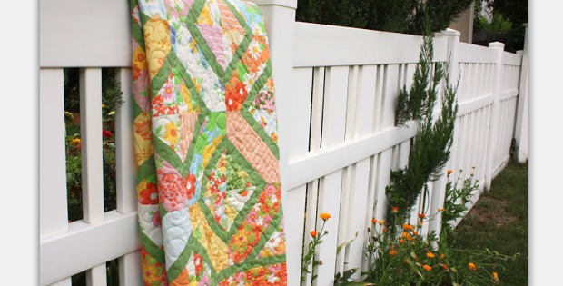 Vintage-Sheet Inspired Quilt