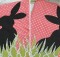 Bunny Silhouette Pot Holders