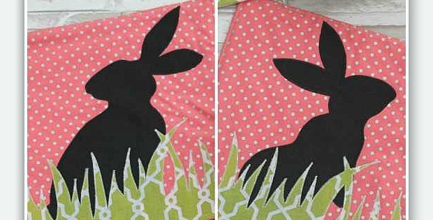 Bunny Silhouette Pot Holders