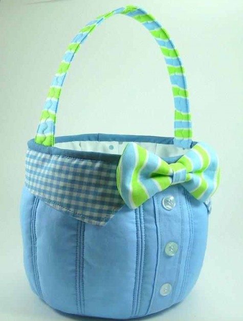 Bow Tie Fabric Basket