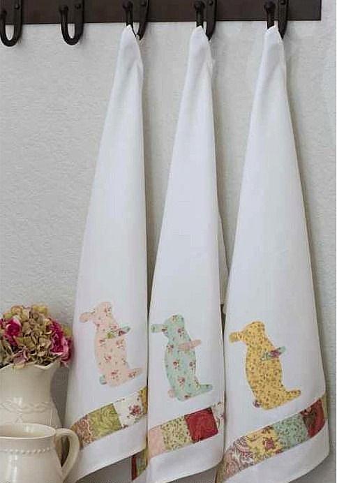 Bunny Kitchen Towels Pattern