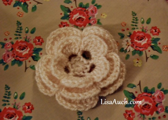 Crocheted 3-Layer Flower