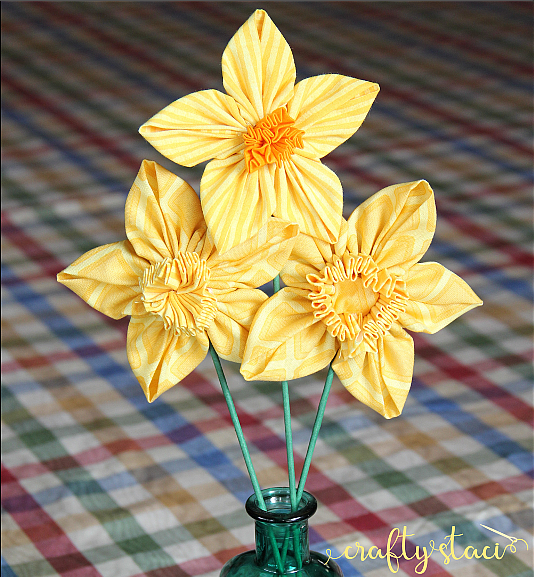 Fabric Daffodils