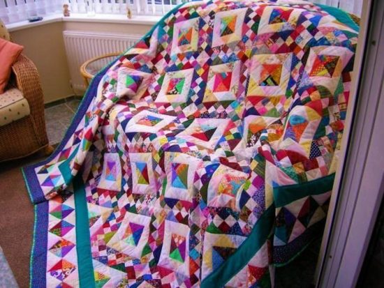 Jacob's Ladder Scrap Quilt