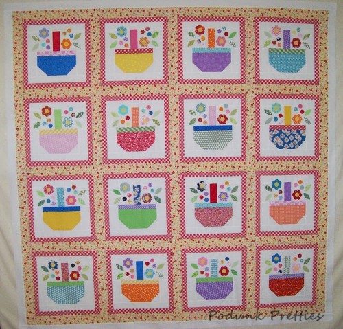 Scrappy Spring Baskets Quilt