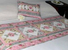 Pastel Panache Bed Runner and Pillow