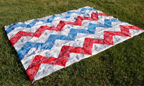 Chevron Bandana Tablecloth or Quilt Top