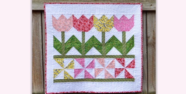 Tulip Time Quilt is a Breeze to Make - Quilting Digest