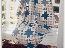 Checkered Star Vintage Quilt Pattern