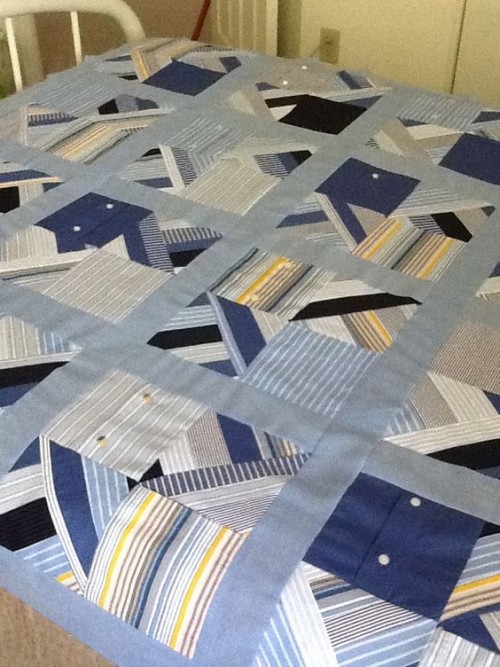 Quilt from Men's Shirts