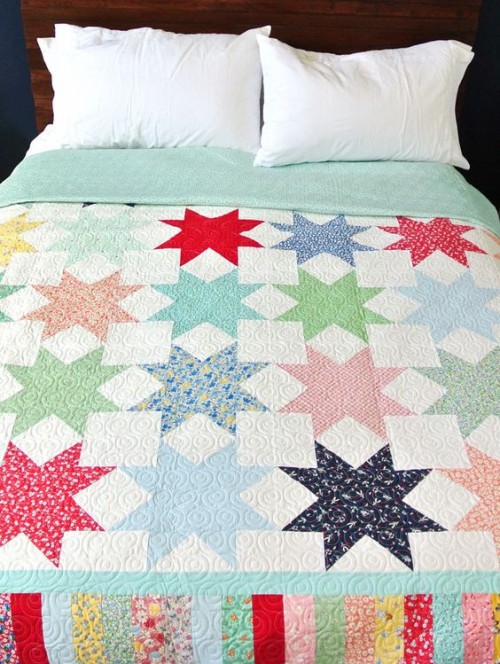 Sawtooth Stars Quilt