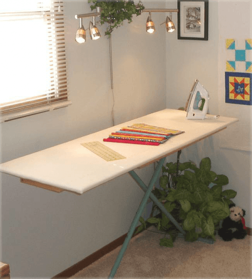 How to Make a Quilter's Ironing Board Table  Quilting room, Sewing room  design, Quilters ironing board