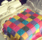 Bed with Quilt Cake