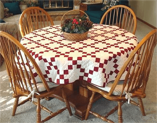 Quilted tablecloth clearance