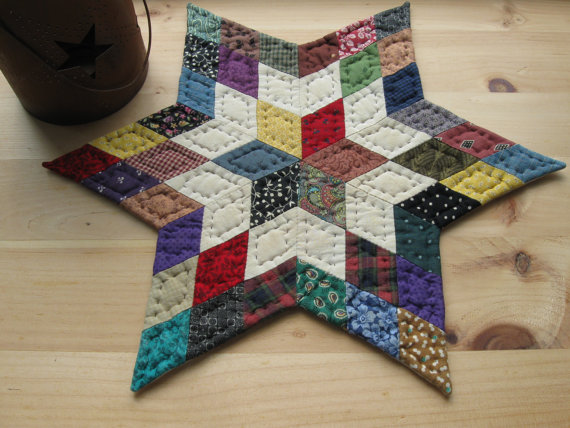 Quilted Star Table Topper