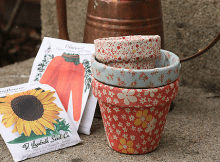 DIY Fabric Covered Pots