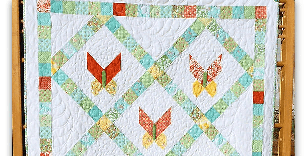 Jelly Roll Butterfly Quilt