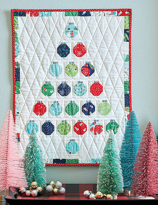 Christmas Baubles Wall Quilt Pattern