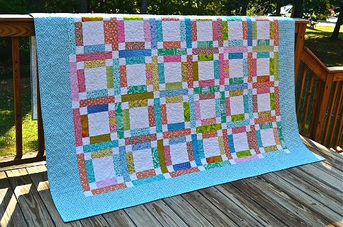 Grandma Mary's Five-Patch Quilt