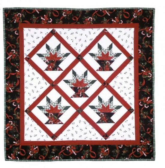 Poinsettia Basket Quilt