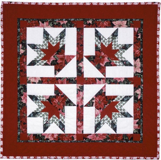 Poinsettia Basket Quilt